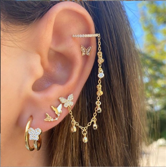 Cute earring sets 2024 for multiple piercings