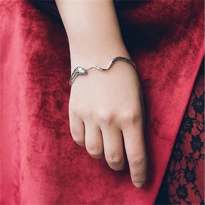 Vintage Snake Bracelet Cuff Gold Snake Cuff Bracelet Etsy