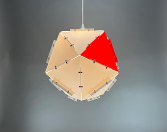 Colorful pendant light. Nordic design. Good mood lighting. Creative colorful interior decoration ceiling lampshade. Eco-friendly pendant.