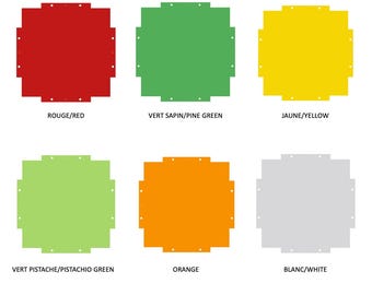 Cuadrados geométricos Balade para personalizar o transformar tu lámpara Balade. Disponible en 6 colores.