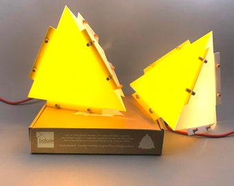 White Nordic design pendant light. Easy to assemble origami style light fixture. Eco-friendly multipurpose lamp to hang or place. Zen light.