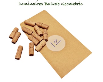 Clips de montaje de madera para luminaria Balade Geometric.