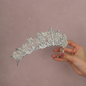 Wedding Tiara, Crystal Wedding Tiara, Wedding Tiara For Bride, Beautiful Tiara Crown For Wedding, Crystal Crown,Bride Tiara, Bride For Tiara