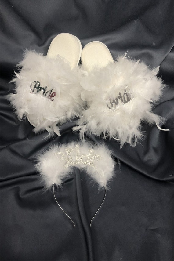 Ciabatte pelose shop bianche