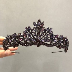 Purple Color Crown Bride, Wedding tiara , Bridal Tiara, Christmas gifts, Christmas gifts for her, Christmas sale,  black Friday sale