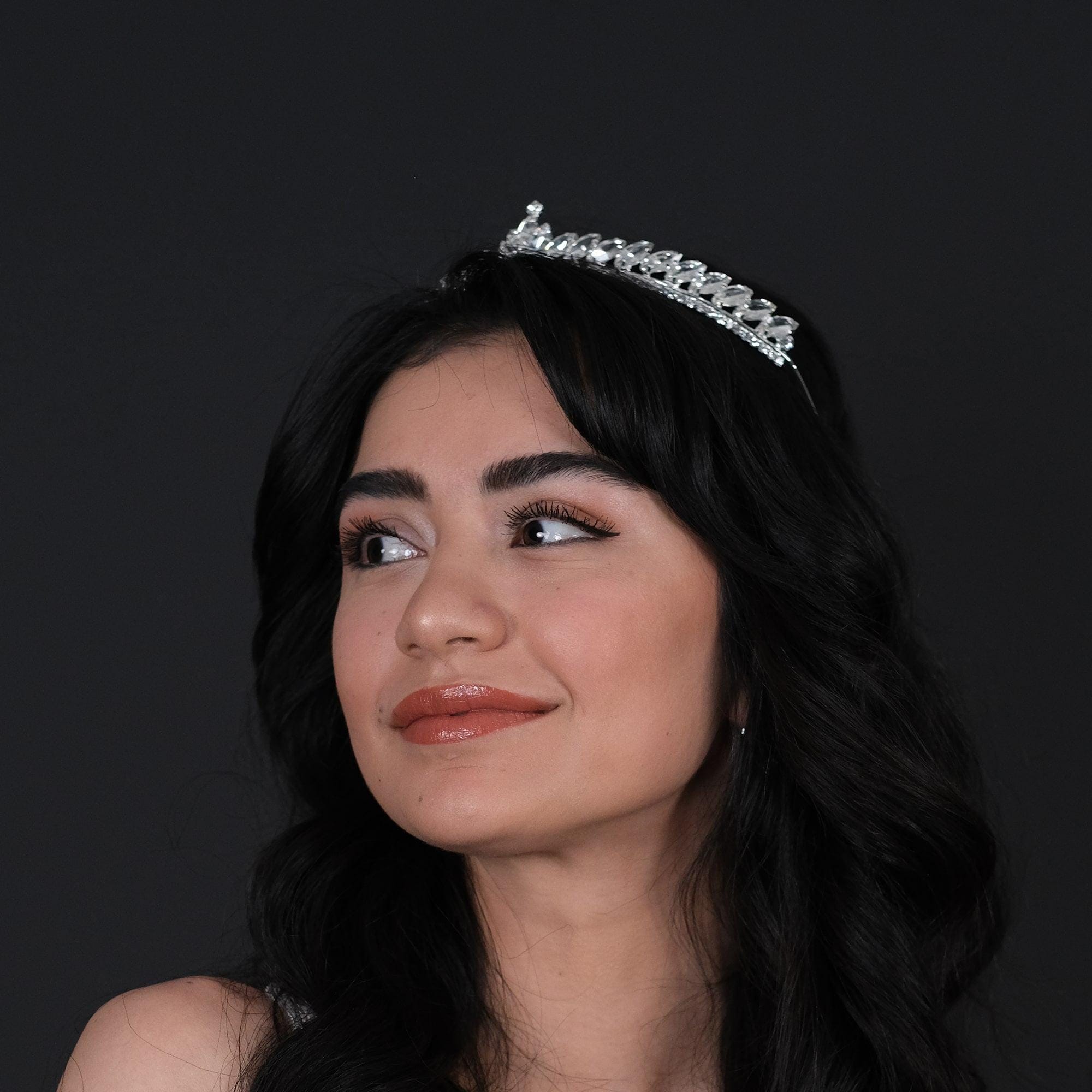 Crystal Gleaming Tiara Gleaming Crystal Cut Wedding Crown - Etsy main image 2