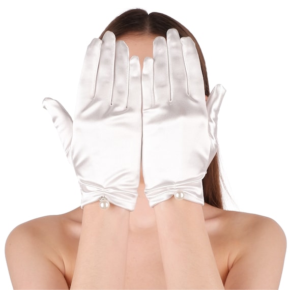 ★VINTAGE HOLLYWOOD★ Ribbon Pearl Gloves_VH249OAC005M 빈티지헐리우드(VINTAGE HOLLYWOOD) Ribbon Pearl