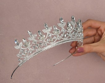 Kristall Braut Tiara, Hochzeit Tiara, Hochzeitskrone