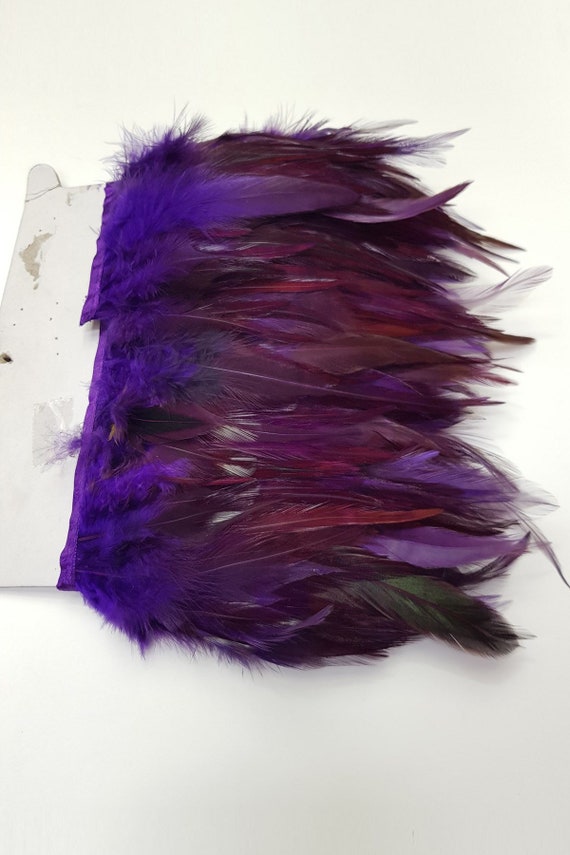 Purple Rooster Feather 1 Mt Soft Feather Natural Feather | Etsy