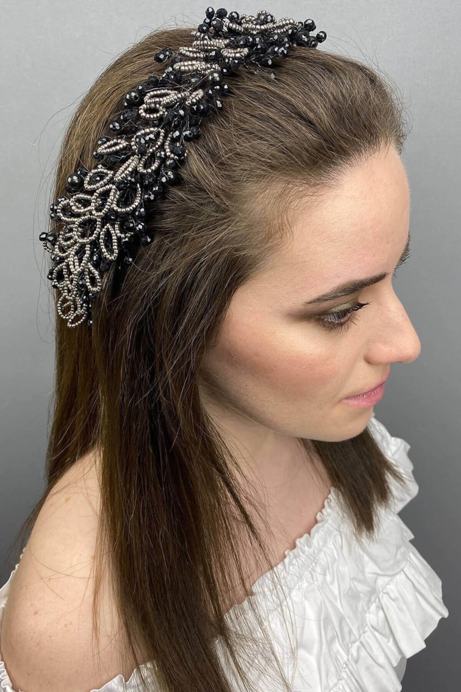 jeweled wedding headpiece