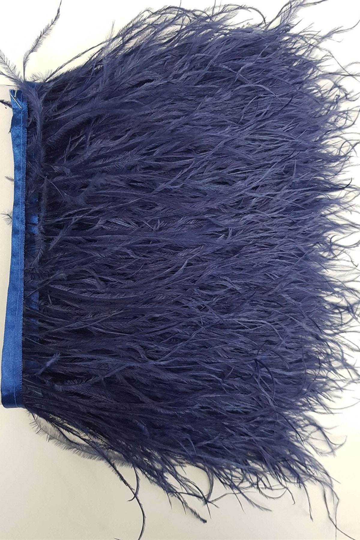 Navy Blue Ostrich Feather 1 Mt Soft Camel Feather Natural Etsy