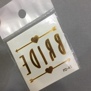 Bride Love Temporary Tattoo