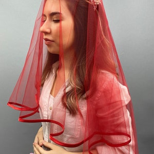 Biyeli Voile de mariée couvre-visage Voile de mariage, Voile de mariée en tulle, Voiles de mariée, Simple, Simple