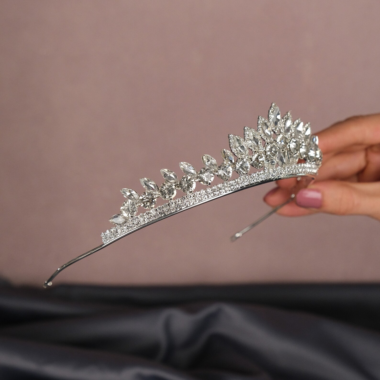 Crystal Bridal Tiara Headpiece Wedding Tiara Wedding Etsy Crystal Bridal Tiara Headpiece Wedding Tiara Wedding Etsy