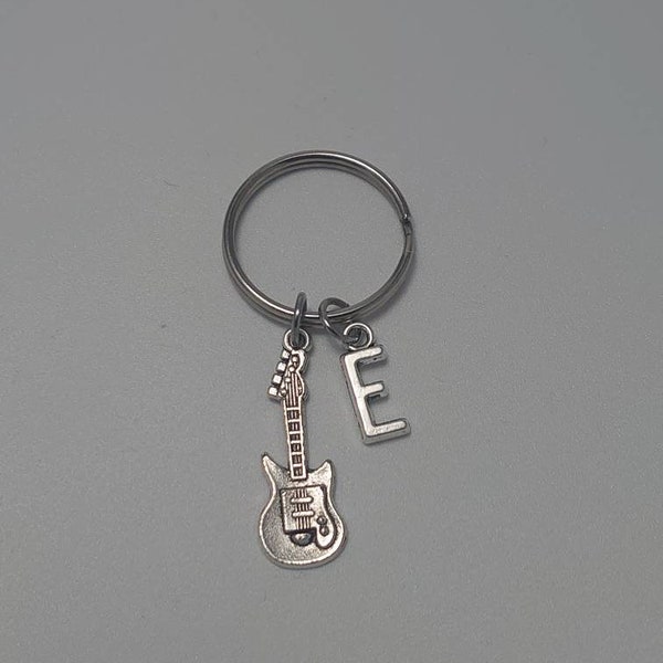 Guitar Keyring Personalised