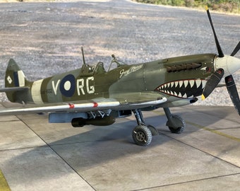 1/32 Tamiya Spitfire “Grey Nurse” | Scale Model Plane | Spitfire by Tamiya | Scale Model Pro Built Plane | Spitfire Model