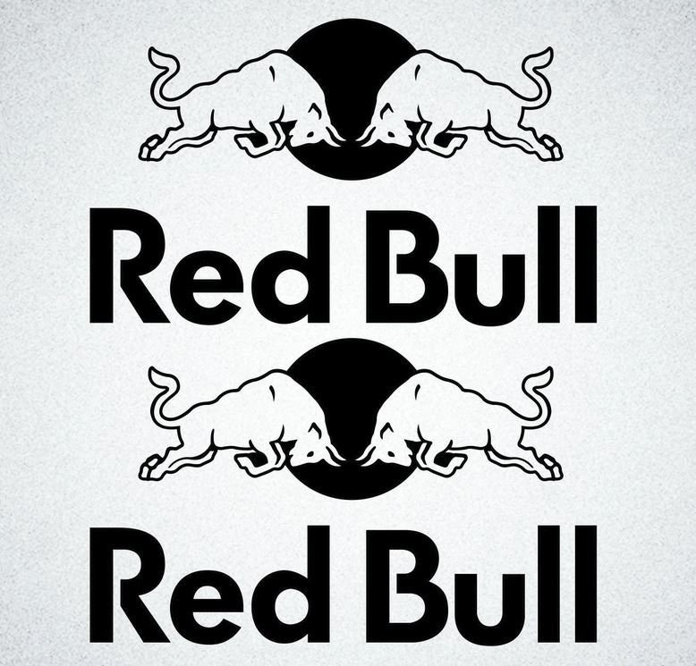 Redbull Vinyl Decal Etsy