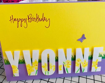 Personalized birthday card