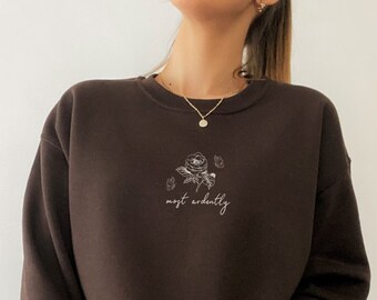 Pride and Prejudice Jane Austen Gifts Dark Academia Bookish Sweatshirt Light Academia Mr Darcy Book Sweatshirt Aesthetic Clothes Jane Austin