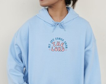 Jesus Hoodie Christian Hoodie Jesus Sweatshirt Trust in the Lord Jesus Apparel Christian Sweatshirt Aesthetic Clothes Christian Merch