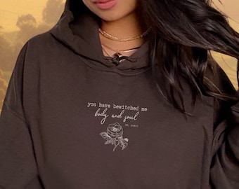 Pride and Prejudice Jane Austen Gifts Dark Academia Light Academia Bookish Sweatshirt Mr Darcy Book Sweatshirt Jane Austin Quote Sweatshirt