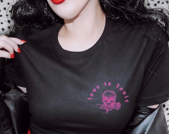 Skeleton Shirt Sugar Skull Shirt Pastel Goth Shirt Goth Girl Tshirt Emo Shirt Pastel Goth Clothing Soft Goth Skull And Bones Alt Clothing