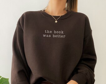 Bookish Sweatshirt Book Sweatshirt Bookish Gifts Literature Shirt Preppy Sweatshirt Dark Academia Light Academia Librarian Sweatshirt