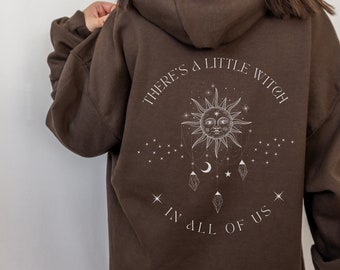 Aesthetic Hoodie Witch Hoodie Oversized Hoodie Witchy Hoodie Celestial Hoodie Trendy Hoodie Moon Hoodie Fairycore Clothing Green Hoodie
