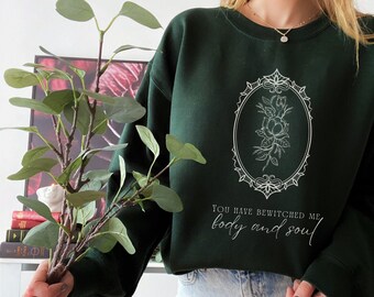Jane Austen Gifts Pride and Prejudice Dark Academia Light Academia Bookish Sweatshirt Mr Darcy Book Sweatshirt Aesthetic Clothes Jane Austin