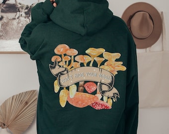 Fairycore Clothing Mushroom Hoodie Mushroom Sweatshirt Cottagecore Hoodie Aesthetic Hoodie Trendy Hoodie Goblincore Hoodie Book Sweatshirt