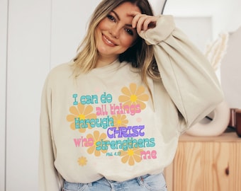 Jesus Sweatshirt Christian Sweatshirt Christian Crewneck Christian Apparel Trust in the Lord Jesus Apparel Ästhetische Kleidung Christian Merch