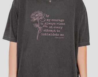 Orgulho e Preconceito Jane Austen Presentes Booktok Merch Camiseta Feminista Merch Bookish Camiseta Jane Austen Camiseta Literária Roupas Light Academia