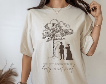 Orgulho e Preconceito Jane Austen Presentes Jane Austen Camisa Dark Academia Bookish Merch Academia Roupas Bookish Camisa Light Academia Mr Darcy