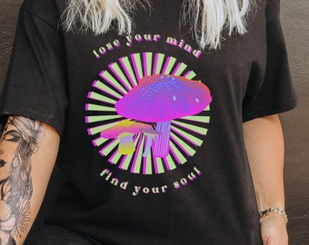 Mushroom Shirt Mushroom T Shirt Mushroom Top Trippy Shirt Psychedelic Shirt Mushroom Tshirt Rave Shirt Mushroom Shirts Mushroom Clothing