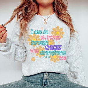 Jesus Sweatshirt Christian Sweatshirt Christian Crewneck Christian Apparel Trust in the Lord Jesus Apparel Aesthetic Clothes Christian Merch