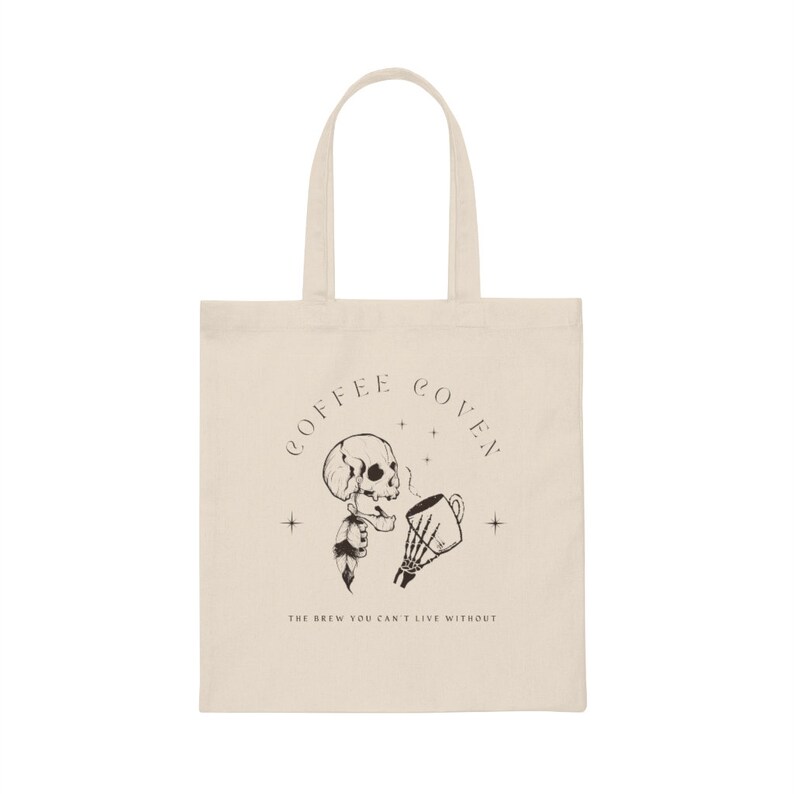 Tote Bag Aesthetic Halloween Tote Bag Halloween Tote Skull Tote Bag Bookish Tote Bag Dark Academia Tote Bag Aesthetic Tote Bag Halloween Bag image 2