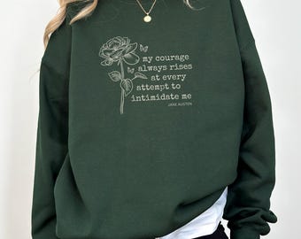 Pride and Prejudice Jane Austen Gifts Light Academia Jane Austen-sweater Dark Academia Bookish-sweater boeksweater Jane Austin