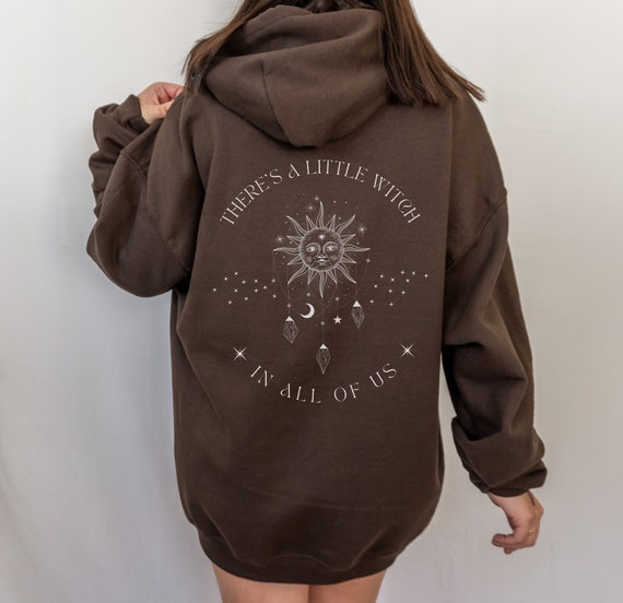 Aesthetic Hoodie Witch Hoodie Oversized Hoodie Witchy Hoodie Celestial Hoodie Trendy Hoodie Moon Hoodie Fairycore Clothing Green Hoodie