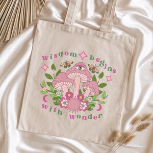 Mushroom Tote Bag Mushroom Bag Retro Tote Bag Tote Bag Aesthetic Frog Tote Bag Floral Tote Bag Y2K Bag Cute Tote Bags Aesthetic Tote Bag