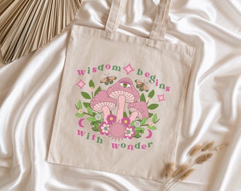 Mushroom Tote Bag Mushroom Bag Retro Tote Bag Tote Bag Aesthetic Frog Tote Bag Floral Tote Bag Y2K Bag Cute Tote Bags Aesthetic Tote Bag
