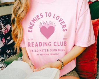 Enemies to Lovers Bookish Shirt Bookstagram Romance Book Merch Bookish Merch Slow Burn Romantasy Merch Spicy Books Book Trope Fated Mates