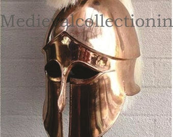 Details about   MEDIEVAL ROMAN HBO HELMET BRASS ANTIQUE FINISH RED PLUME REPLICA WITH STAND 