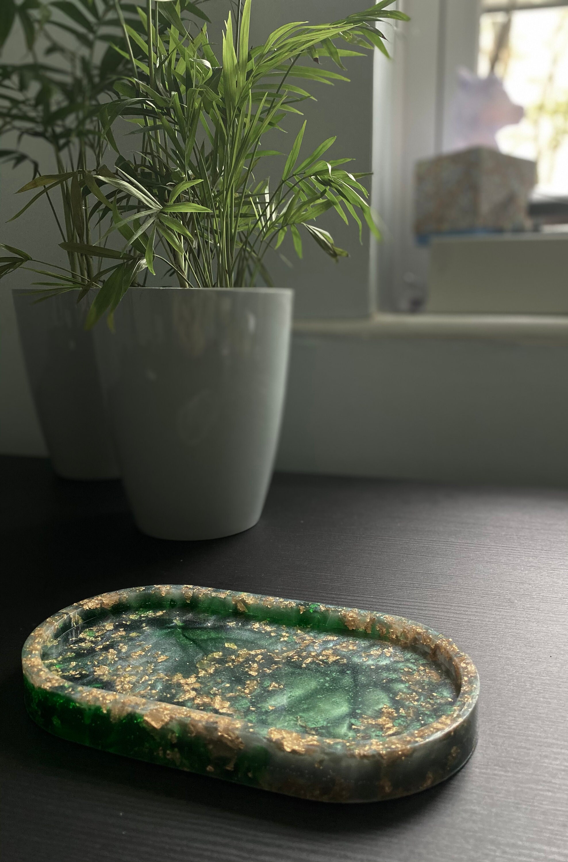 Resin Small Tray and Coaster Set Etsy