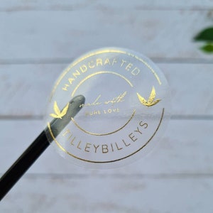 Personalized Clear Foil Stickers: Transparent Business Labels