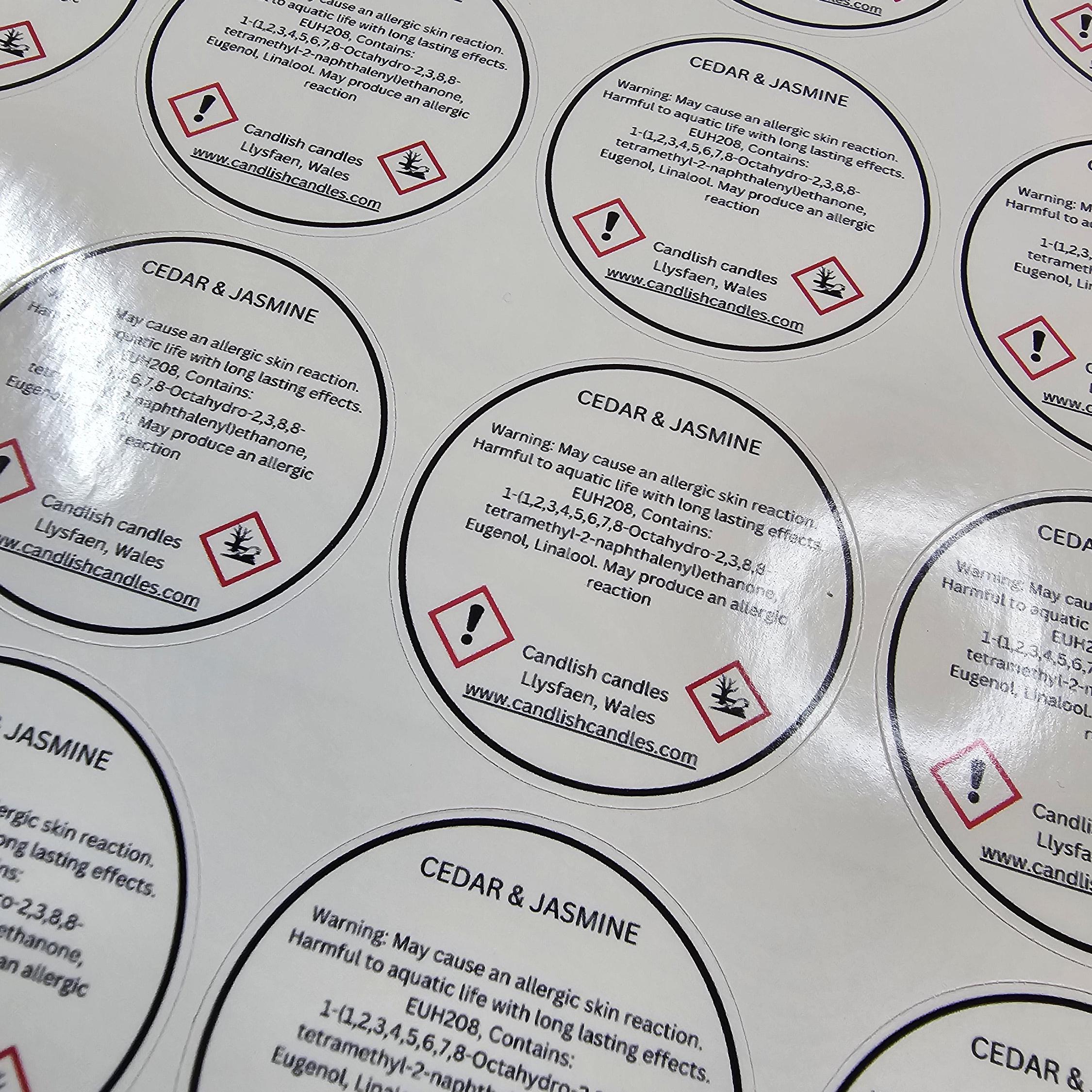 CLP Labels, Candle Stickers, Diffuser Labels, Ingredient Labels, Custom ...