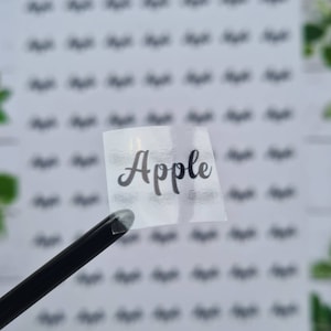 Transparente individuelle Produktgeschmackssticker, Kleinunternehmer- Tools, durchsichtige Aufkleber, transparente Aufkleber, klare Aufkleber, Folienaufkleber