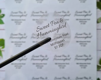 See Through Stickers Logo - Etsy