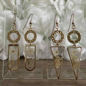 Golden Blossoms Dangle Earrings