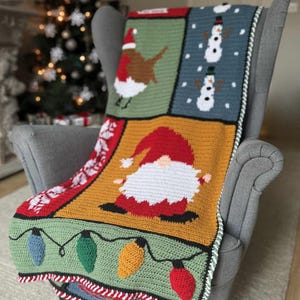 Storybook Christmas Crochet Blanket (PDF Pattern)