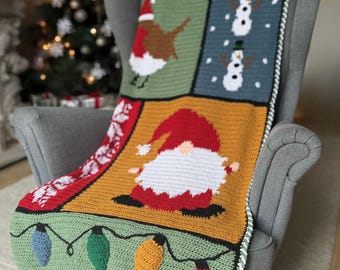 Storybook Christmas Crochet Blanket (PDF Pattern)